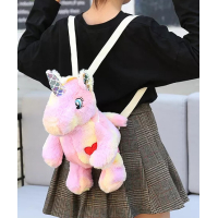 PLUCHE UNICORN RUGZAK PINK/YELLOW + 2 GRATIS BRUISBALLEN